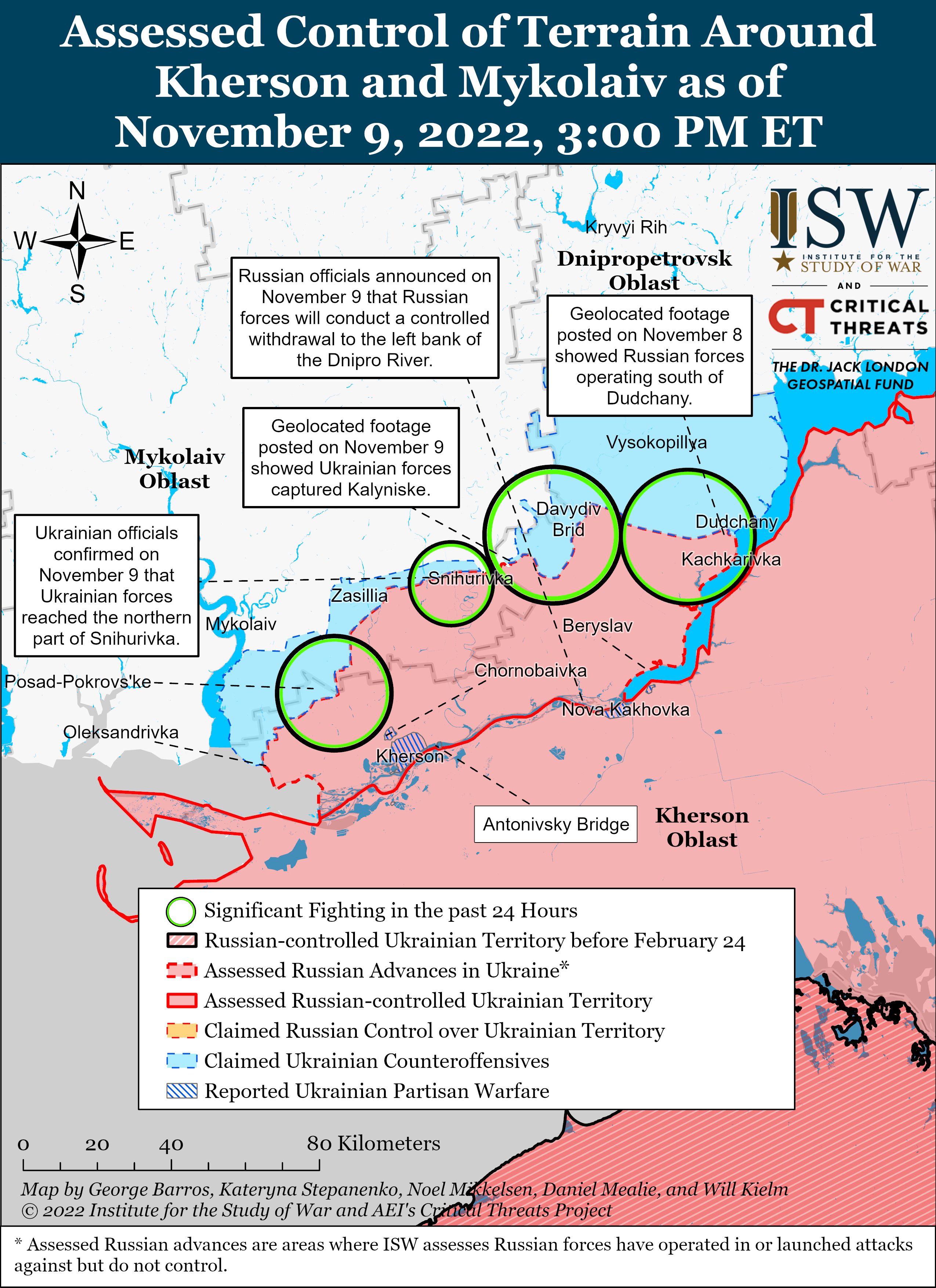 Russian Offensive Campaign Assessment, November 9 | Institute For The ...